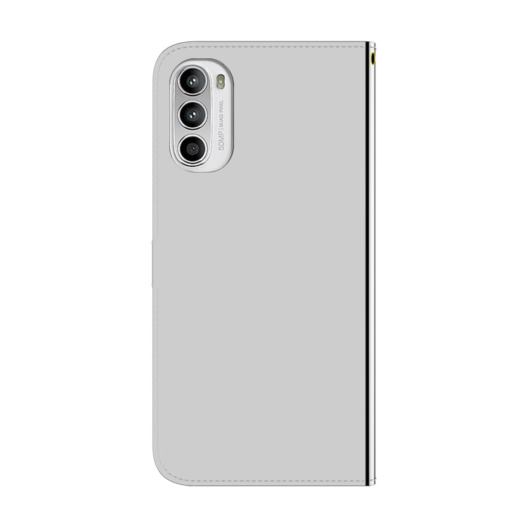 For Motorola Moto G52 Imitated Mirror Surface Horizontal Flip Leather Phone Case