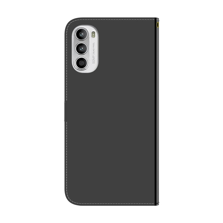 For Motorola Moto G52 Imitated Mirror Surface Horizontal Flip Leather Phone Case