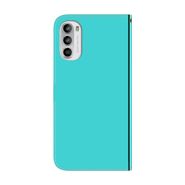 For Motorola Moto G52 Imitated Mirror Surface Horizontal Flip Leather Phone Case