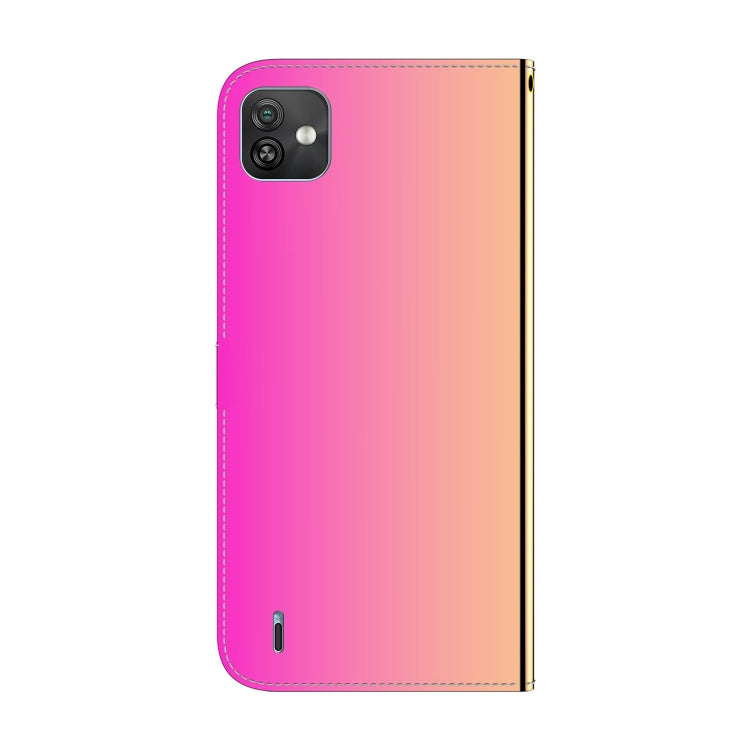 For Wiko Y82 Imitated Mirror Surface Horizontal Flip Leather Phone Case