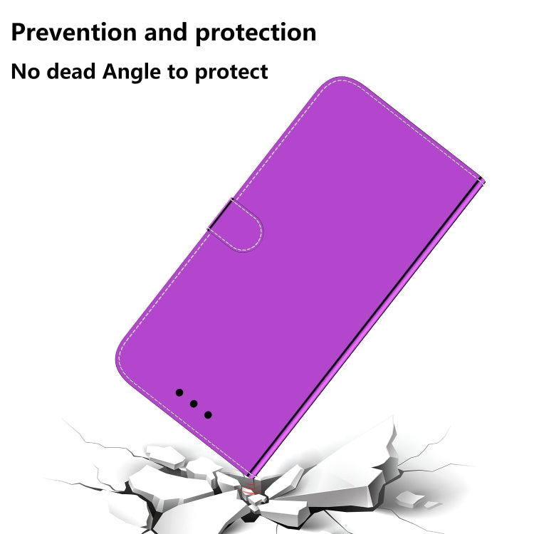 For Wiko Y82 Imitated Mirror Surface Horizontal Flip Leather Phone Case