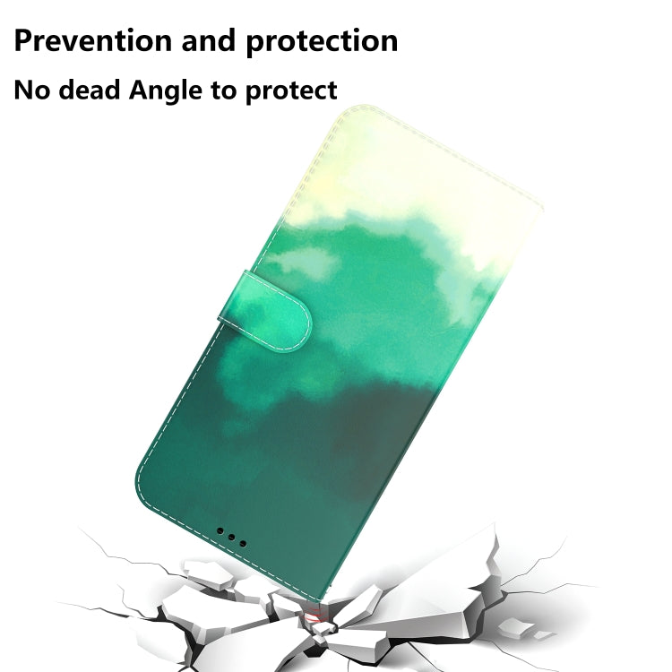 For Wiko Y82 Watercolor Pattern Horizontal Flip Leather Phone Case