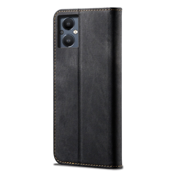 For OnePlus Nord N20 5G Denim Texture Casual Style Leather Phone Case