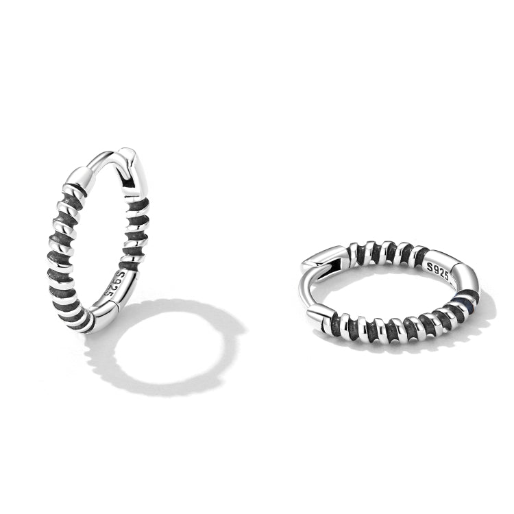 S925 Sterling Silver Thread Ear Buckle Women Earrings