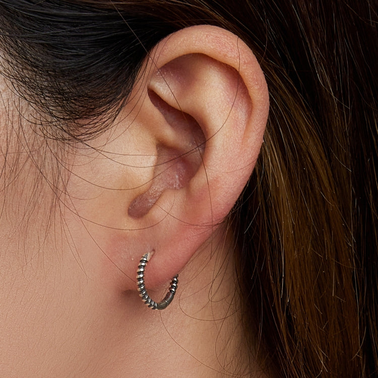 S925 Sterling Silver Thread Ear Buckle Women Earrings