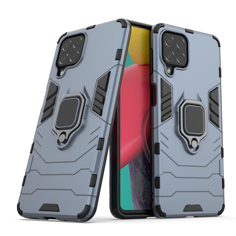 For Samsung Galaxy M53 5G PC + TPU Shockproof Protective Phone Case with Magnetic Ring Holder