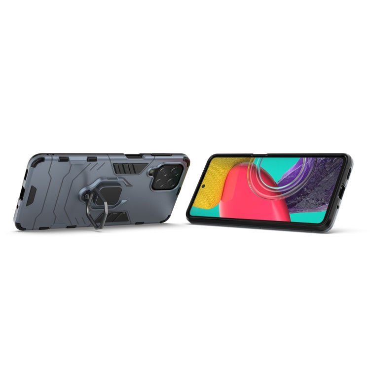 For Samsung Galaxy M53 5G PC + TPU Shockproof Protective Phone Case with Magnetic Ring Holder