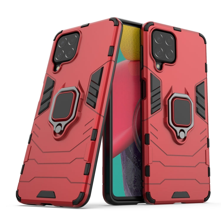 For Samsung Galaxy M53 5G PC + TPU Shockproof Protective Phone Case with Magnetic Ring Holder