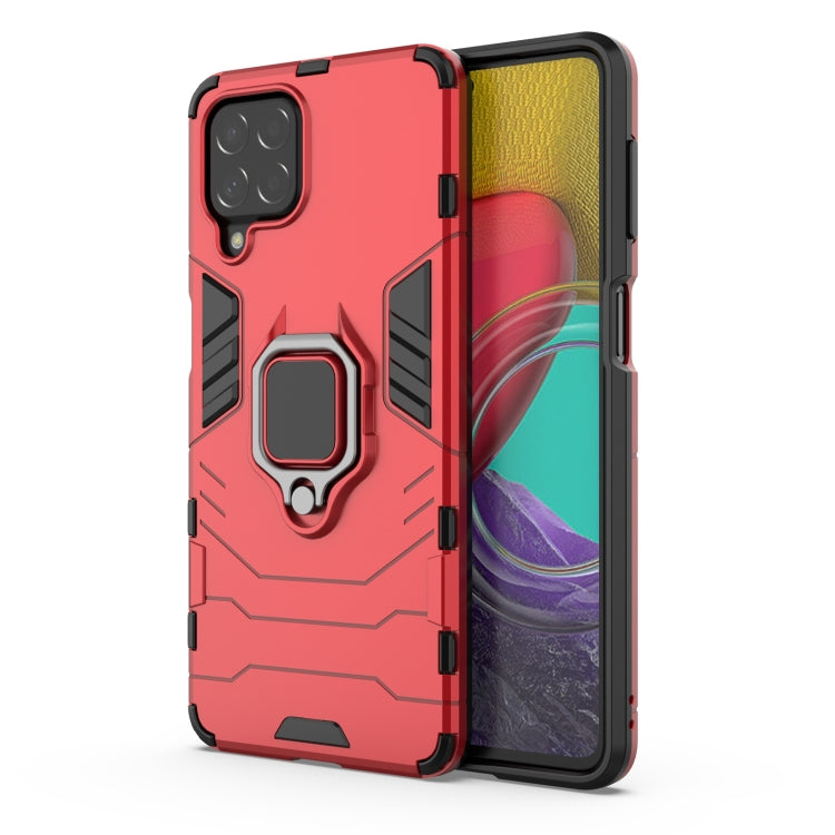 For Samsung Galaxy M53 5G PC + TPU Shockproof Protective Phone Case with Magnetic Ring Holder