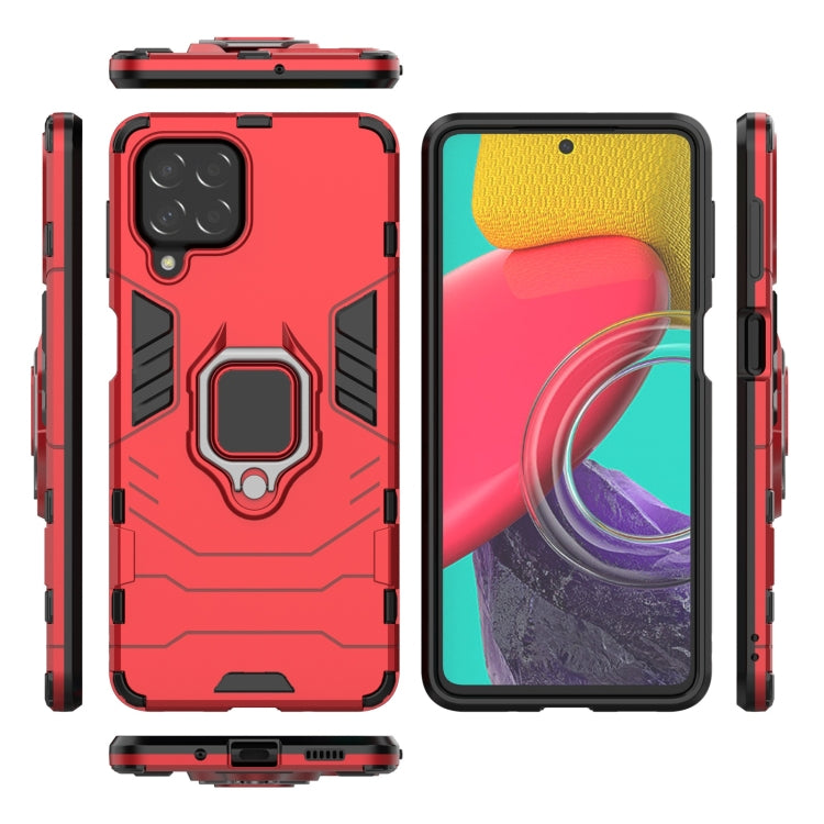 For Samsung Galaxy M53 5G PC + TPU Shockproof Protective Phone Case with Magnetic Ring Holder