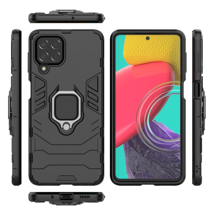 For Samsung Galaxy M53 5G PC + TPU Shockproof Protective Phone Case with Magnetic Ring Holder