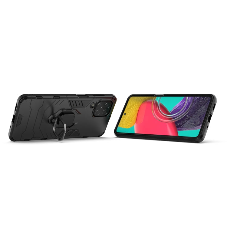 For Samsung Galaxy M53 5G PC + TPU Shockproof Protective Phone Case with Magnetic Ring Holder