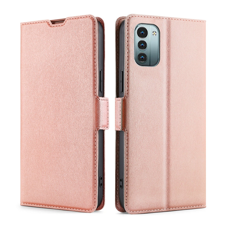 For Nokia G21 / G11 Ultra-thin Voltage Side Buckle Leather Phone Case