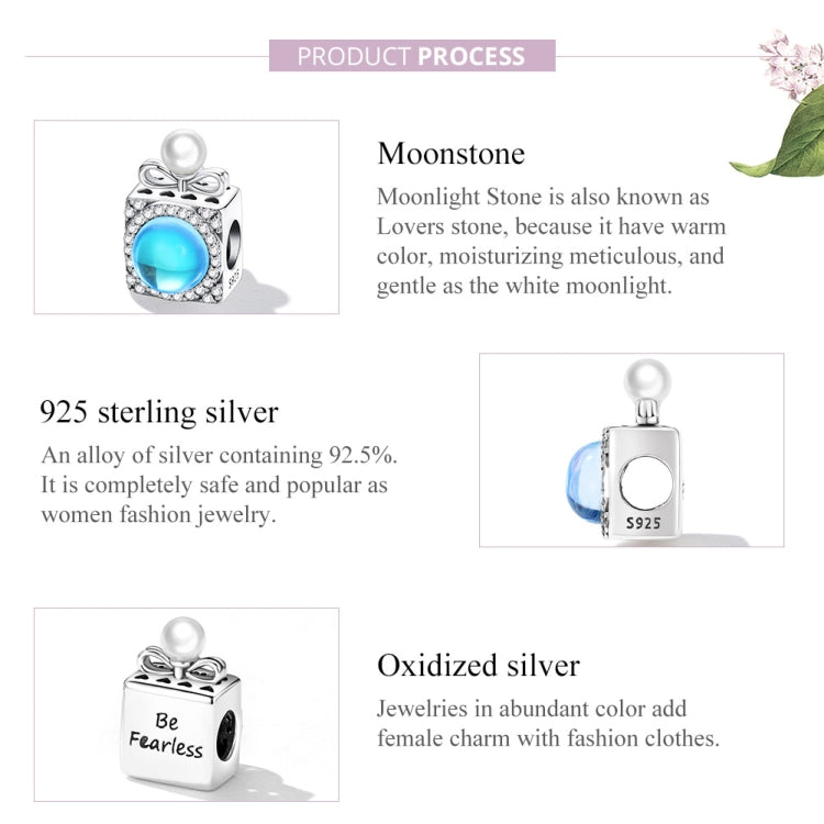 S925 Sterling Silver Perfume Bottle Beads DIY Bracelet Necklace Accessories