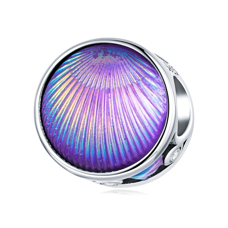 S925 Sterling Silver Purple Shell Beads DIY Bracelet Necklace Accessories
