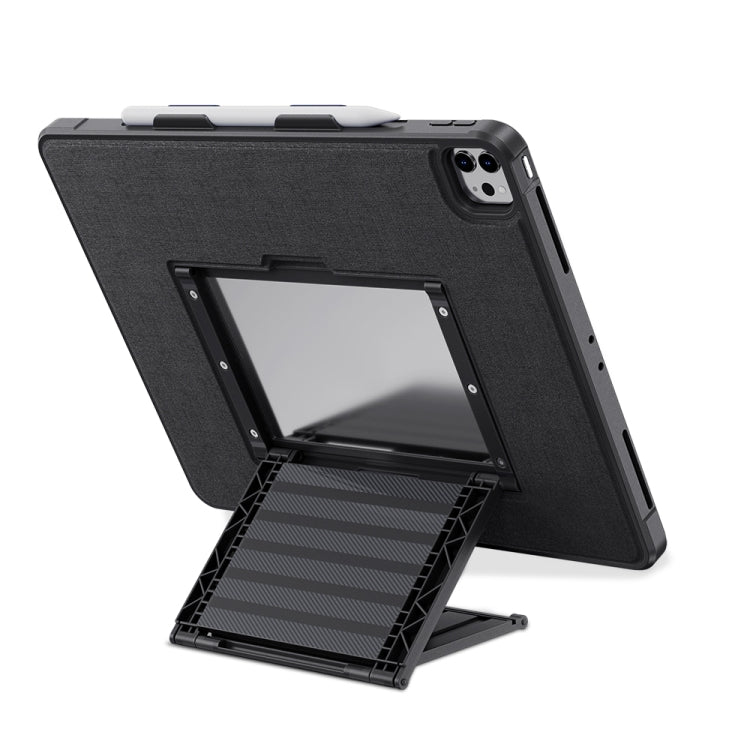 For iPad mini 6 Suspension Stand Magnetic Flip Cover Tablet Case(Black)