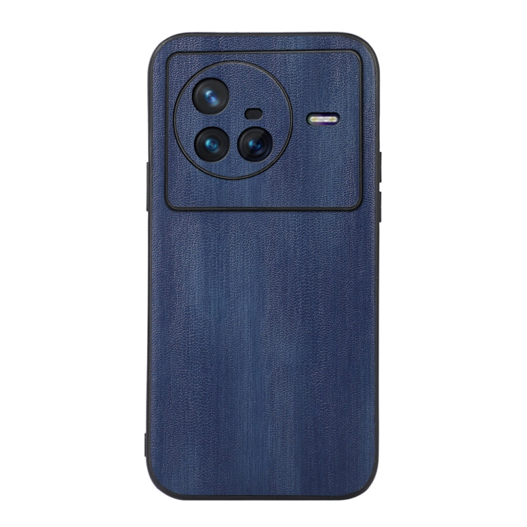 For Vivo X80 Yellow Cow Texture PU Phone Case