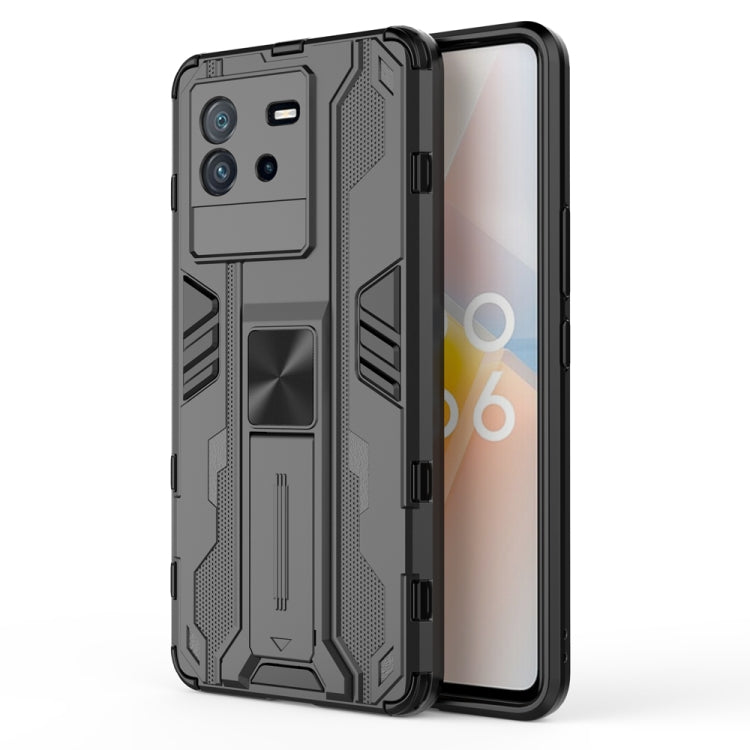 For vivo iQOO Neo6 5G China Supersonic PC + TPU Shock-proof Protective Phone Case with Holder