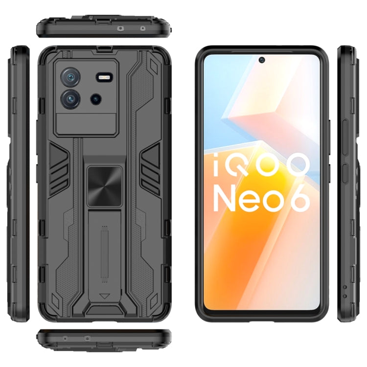 For vivo iQOO Neo6 5G China Supersonic PC + TPU Shock-proof Protective Phone Case with Holder