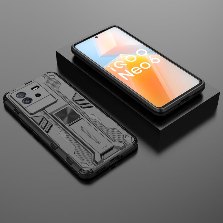 For vivo iQOO Neo6 5G China Supersonic PC + TPU Shock-proof Protective Phone Case with Holder