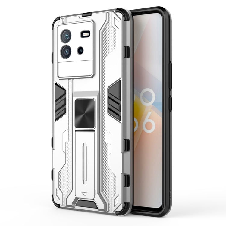 For vivo iQOO Neo6 5G China Supersonic PC + TPU Shock-proof Protective Phone Case with Holder