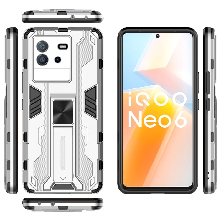 For vivo iQOO Neo6 5G China Supersonic PC + TPU Shock-proof Protective Phone Case with Holder