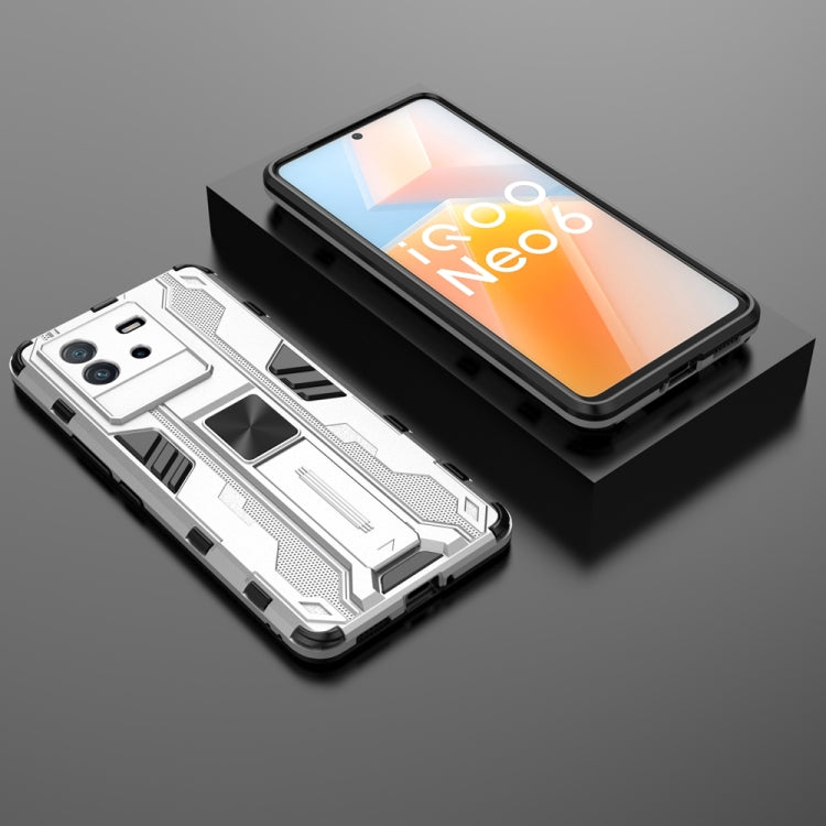 For vivo iQOO Neo6 5G China Supersonic PC + TPU Shock-proof Protective Phone Case with Holder