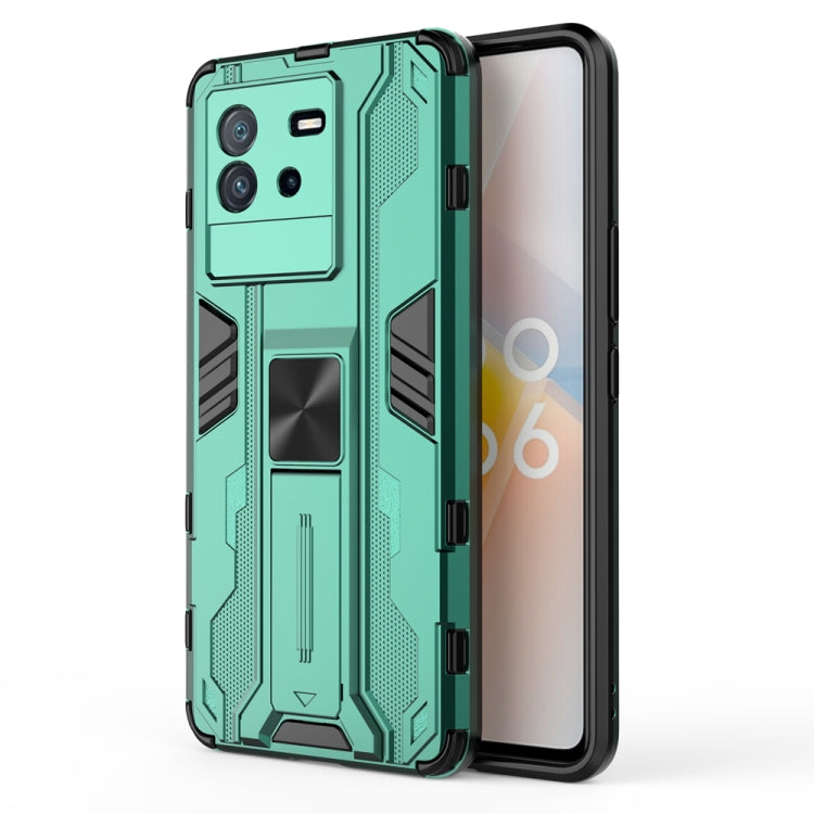 For vivo iQOO Neo6 5G China Supersonic PC + TPU Shock-proof Protective Phone Case with Holder