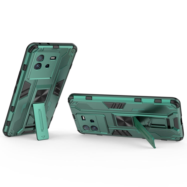 For vivo iQOO Neo6 5G China Supersonic PC + TPU Shock-proof Protective Phone Case with Holder