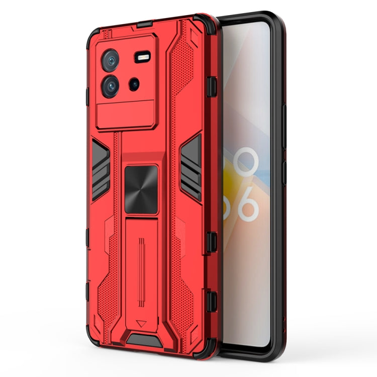 For vivo iQOO Neo6 5G China Supersonic PC + TPU Shock-proof Protective Phone Case with Holder