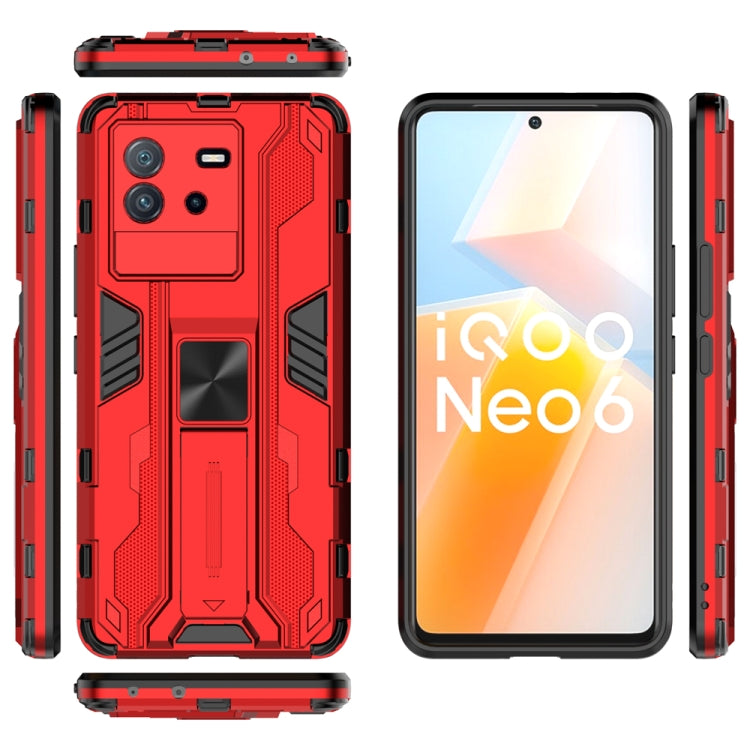 For vivo iQOO Neo6 5G China Supersonic PC + TPU Shock-proof Protective Phone Case with Holder