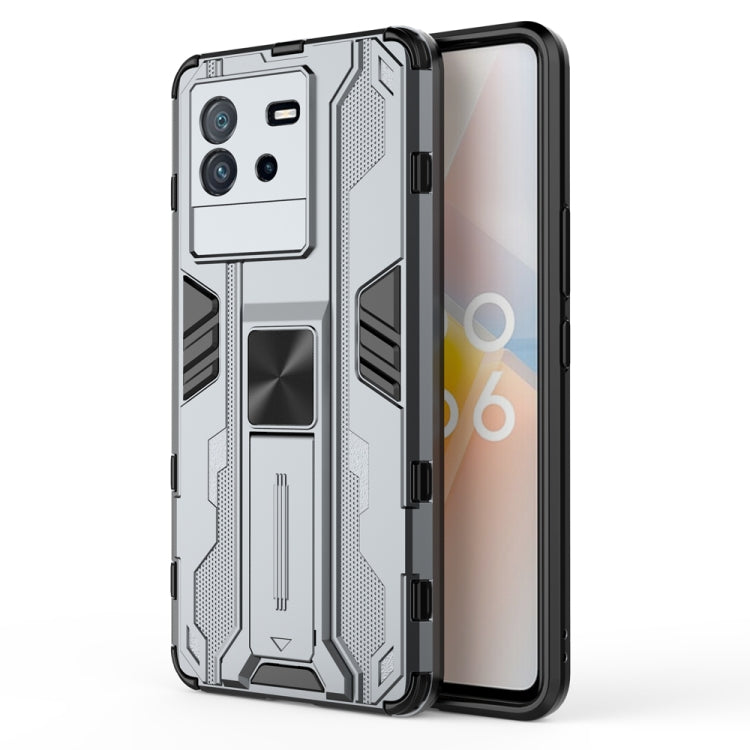 For vivo iQOO Neo6 5G China Supersonic PC + TPU Shock-proof Protective Phone Case with Holder