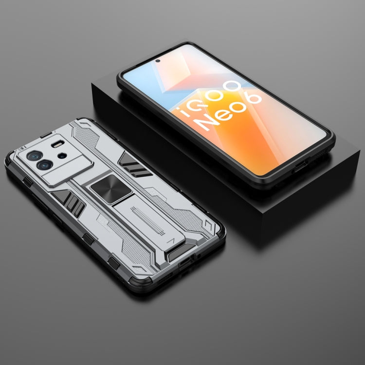 For vivo iQOO Neo6 5G China Supersonic PC + TPU Shock-proof Protective Phone Case with Holder