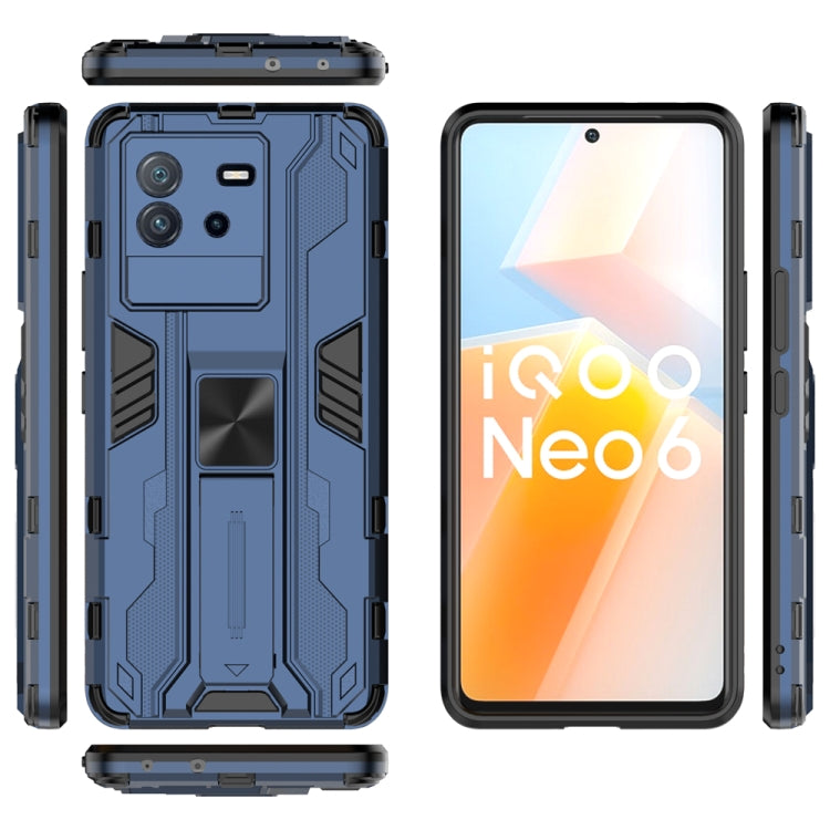 For vivo iQOO Neo6 5G China Supersonic PC + TPU Shock-proof Protective Phone Case with Holder