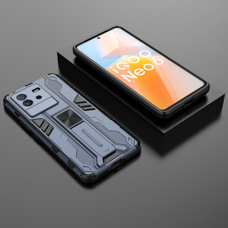 For vivo iQOO Neo6 5G China Supersonic PC + TPU Shock-proof Protective Phone Case with Holder