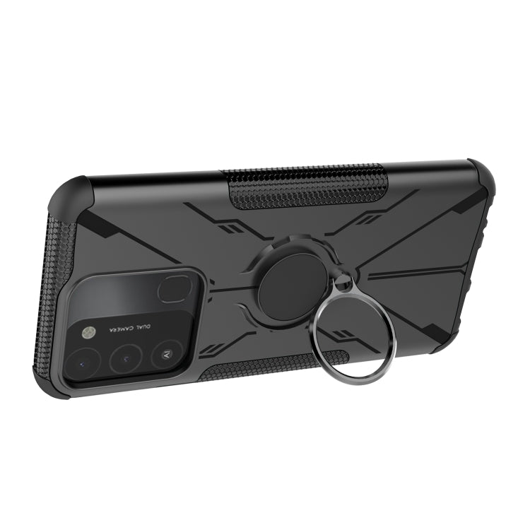 For Tecno Spark Go 2022 Armor Bear Shockproof PC + TPU Phone Case with Ring