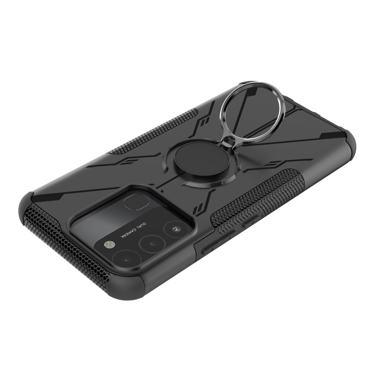 For Tecno Spark Go 2022 Armor Bear Shockproof PC + TPU Phone Case with Ring