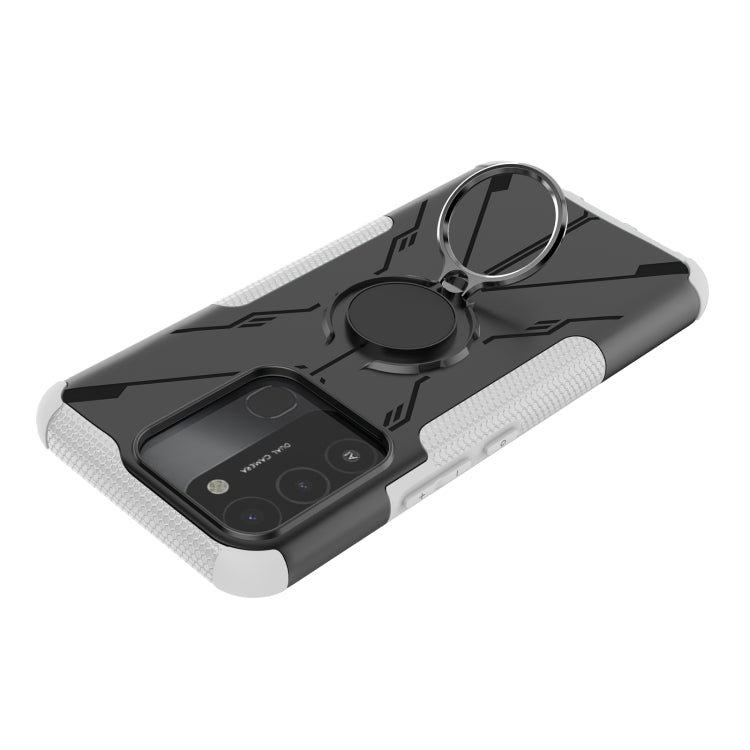 For Tecno Spark Go 2022 Armor Bear Shockproof PC + TPU Phone Case with Ring