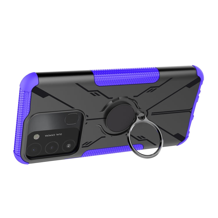 For Tecno Spark Go 2022 Armor Bear Shockproof PC + TPU Phone Case with Ring