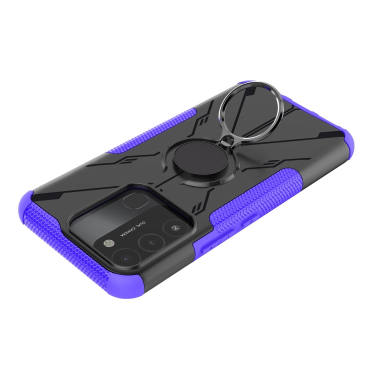 For Tecno Spark Go 2022 Armor Bear Shockproof PC + TPU Phone Case with Ring