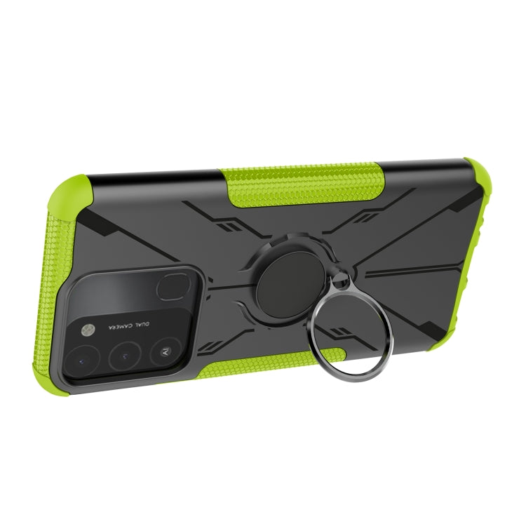 For Tecno Spark Go 2022 Armor Bear Shockproof PC + TPU Phone Case with Ring