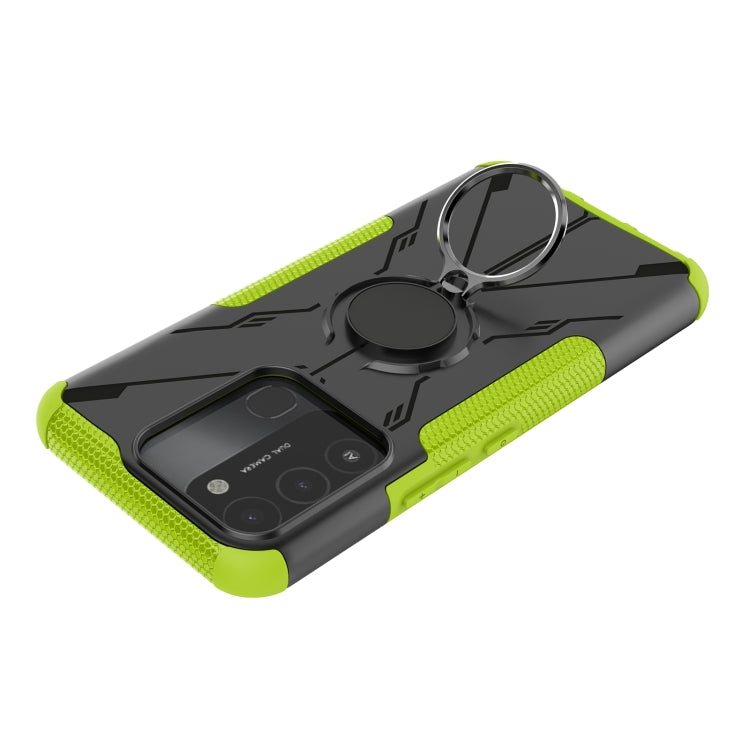 For Tecno Spark Go 2022 Armor Bear Shockproof PC + TPU Phone Case with Ring