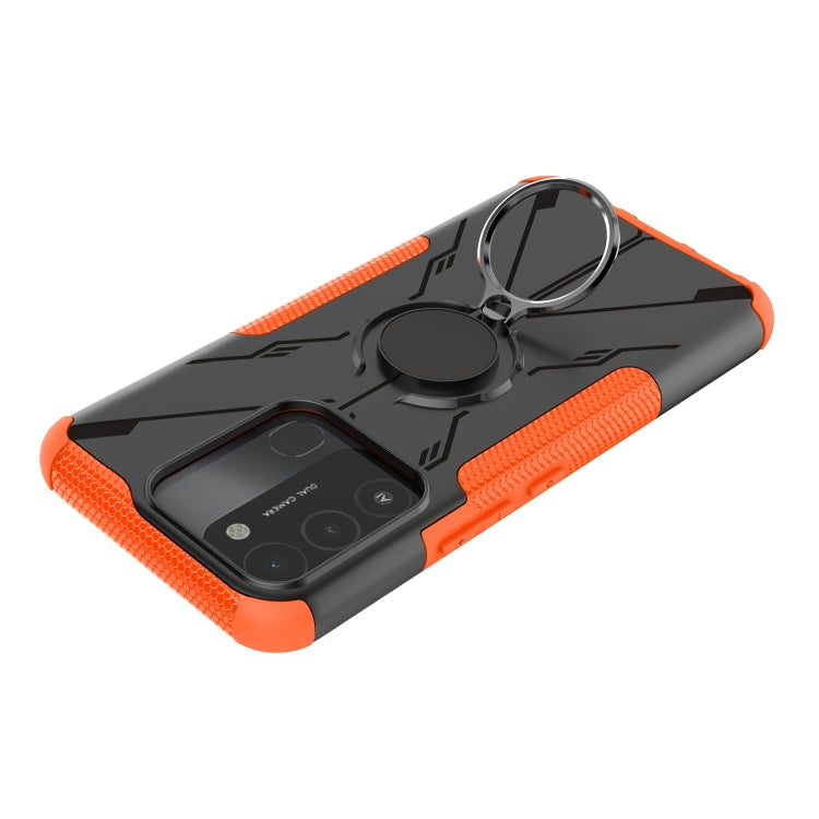 For Tecno Spark Go 2022 Armor Bear Shockproof PC + TPU Phone Case with Ring