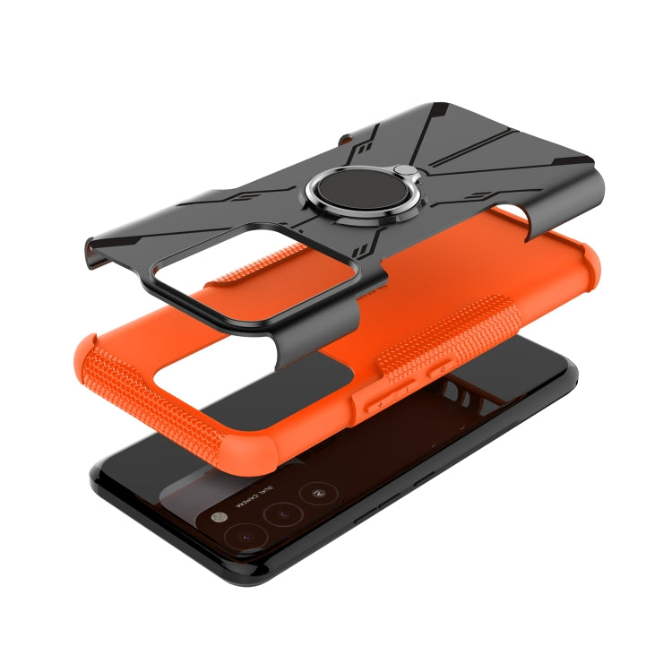 For Tecno Spark Go 2022 Armor Bear Shockproof PC + TPU Phone Case with Ring