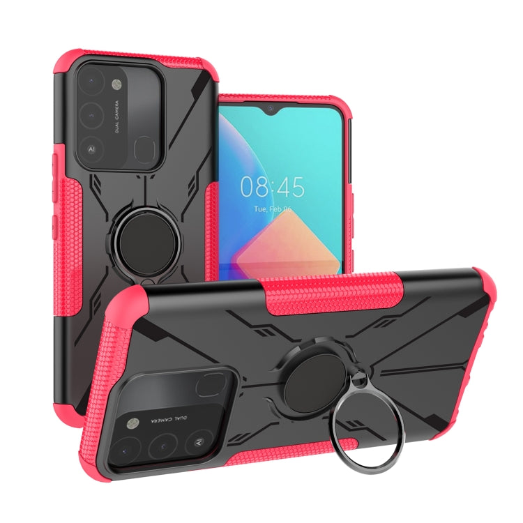For Tecno Spark Go 2022 Armor Bear Shockproof PC + TPU Phone Case with Ring