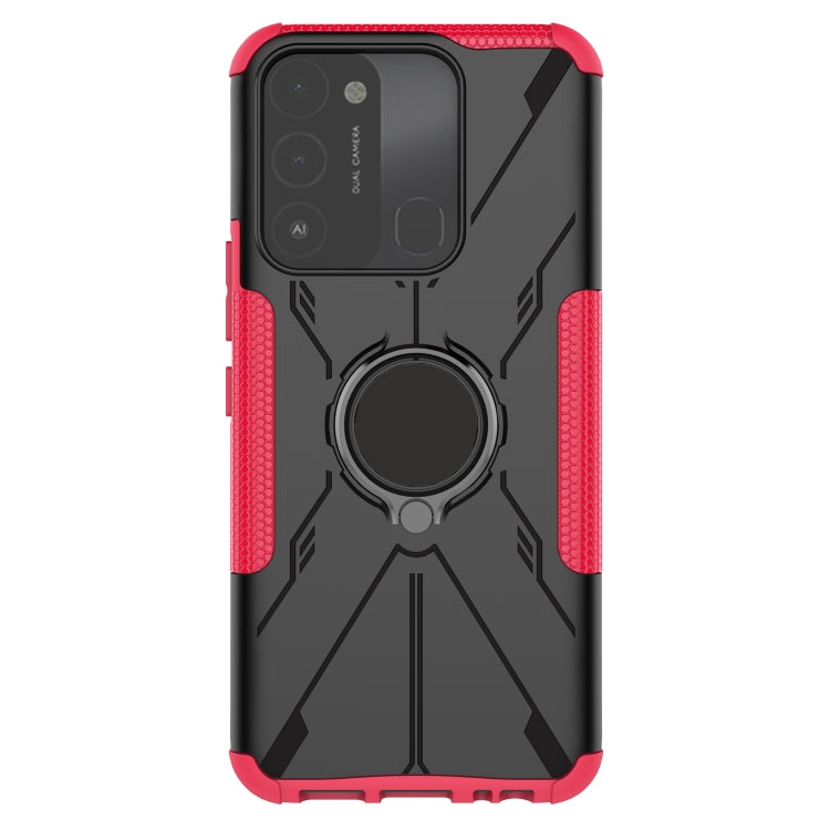 For Tecno Spark Go 2022 Armor Bear Shockproof PC + TPU Phone Case with Ring