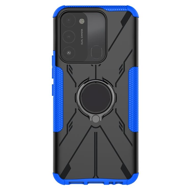 For Tecno Spark Go 2022 Armor Bear Shockproof PC + TPU Phone Case with Ring