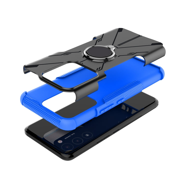 For Tecno Spark Go 2022 Armor Bear Shockproof PC + TPU Phone Case with Ring