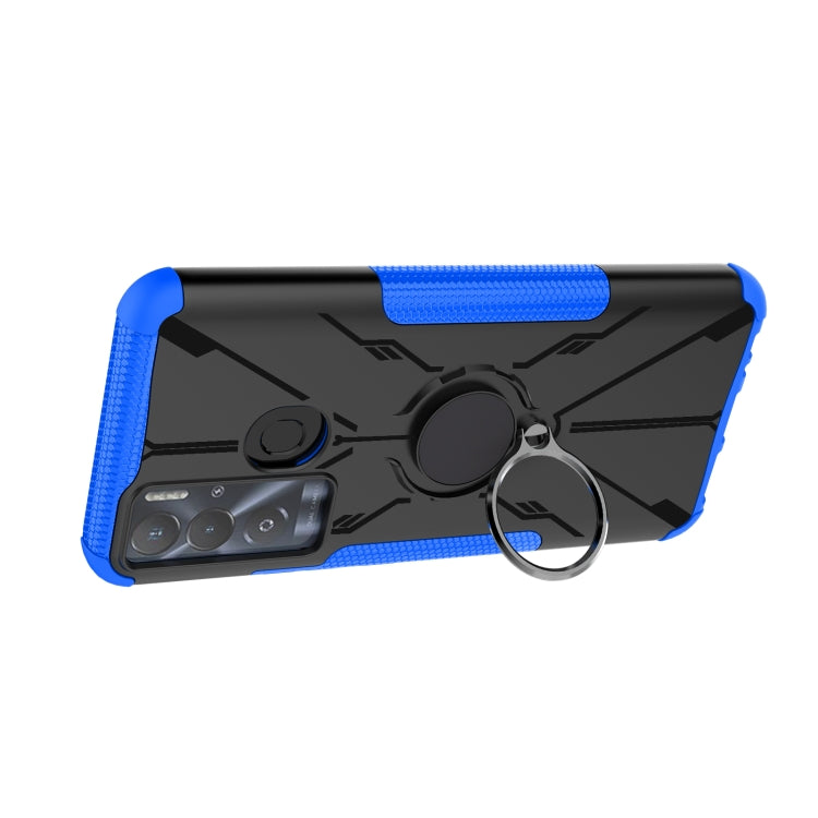 For Tecno Pova Neo Armor Bear Shockproof PC + TPU Phone Case with Ring