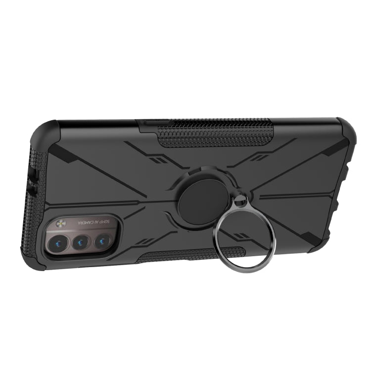 For Nokia G21 Armor Bear Shockproof PC + TPU Phone Case with Ring